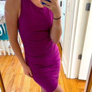 Leith purple body con dress, size S